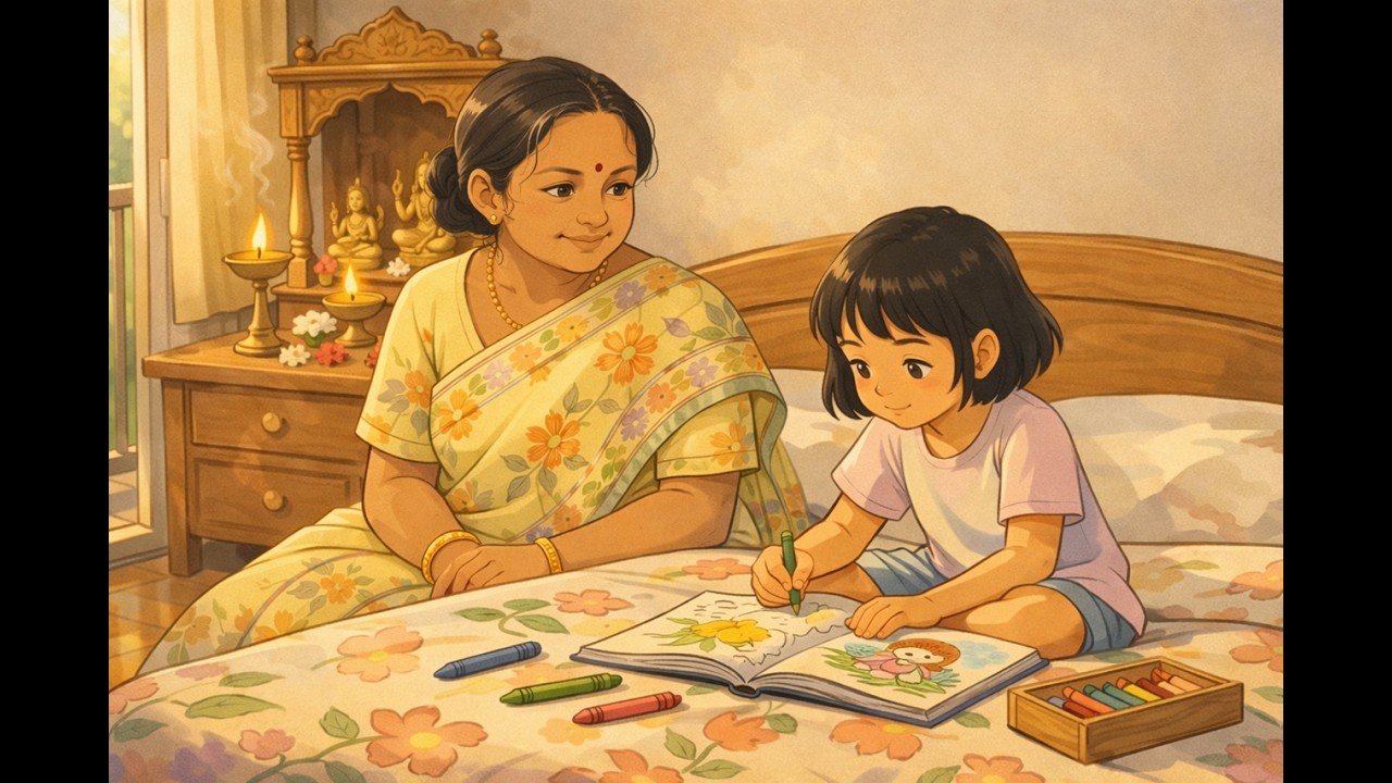 A  Day with Grandma: Colouring Memories Together | Ghibli-Style Video