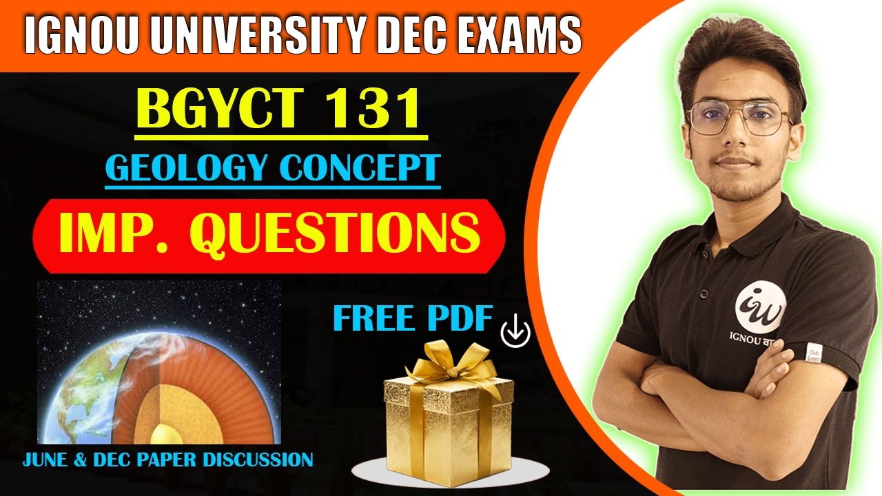 BGYCT 131 || GEOLOGY- PHYSICAL & STRUCTURAL  || IMPORTANT QUESTIONS | IGNOU WALAY