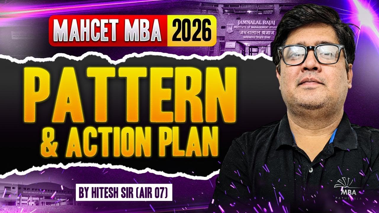 MAHCET MBA 2026 | Paper Pattern & Action Plan | Hitesh Sir |  MBA Pathshala #mahmbacet