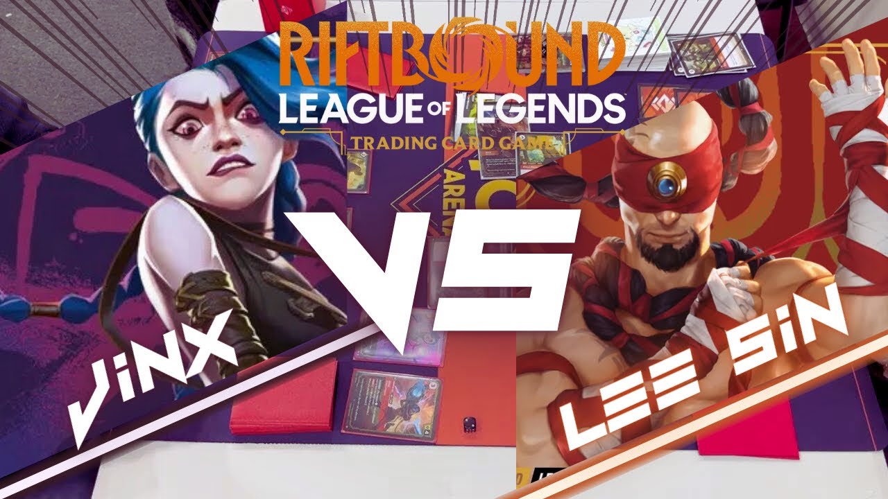 Jinx VS Lee Sin - Riftbound TCG - Nexus Night