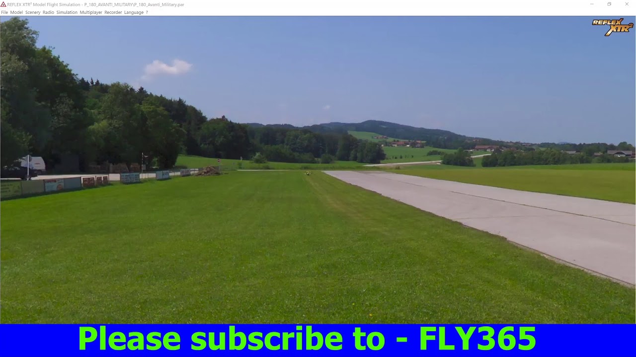 RC Plane Reflex XTR simulator training