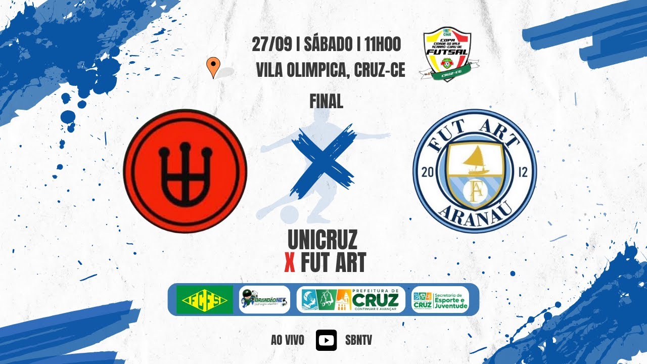 UNICRUZ/ CRUZ X FUT ART/ ARANA&Uacute; - FINAL DA COPA CIDADE DO VALE ACARA&Uacute; CURU.