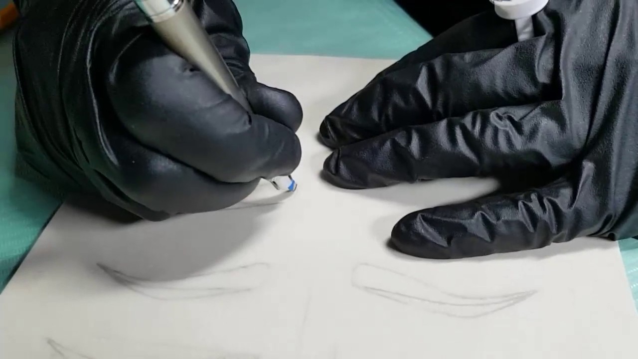 Microblading strokes patern 2