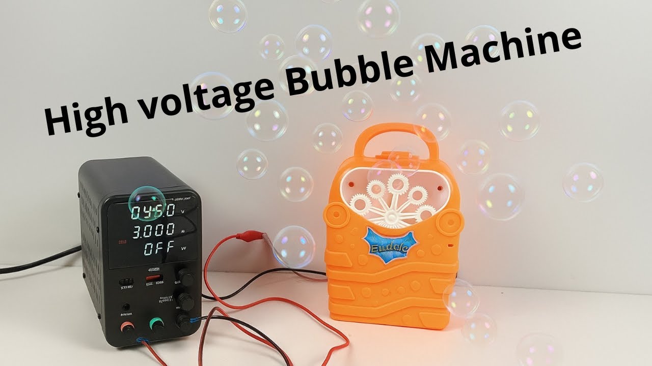 Bubble Machine Meets High Voltage !