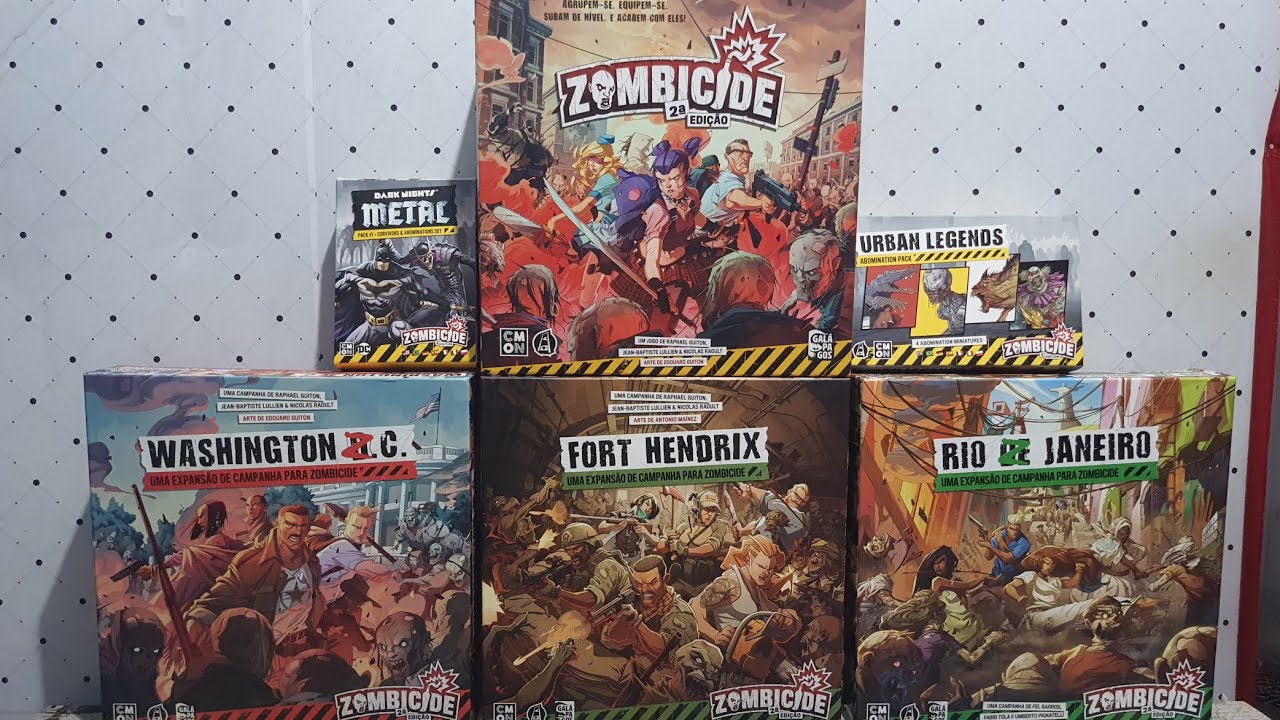 Zombicide 2ª edição, todas as Mecânicas e expansões.