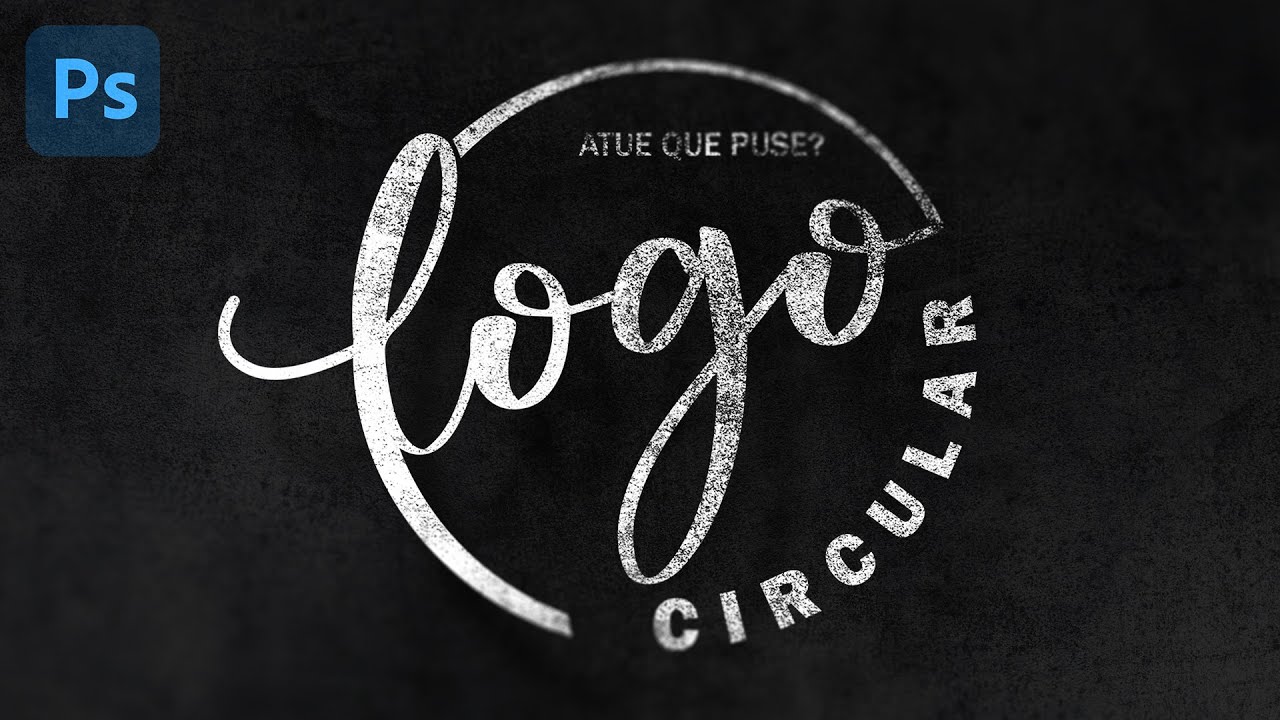 Cómo hacer un Logo Circular con texto circular con  #Photoshop