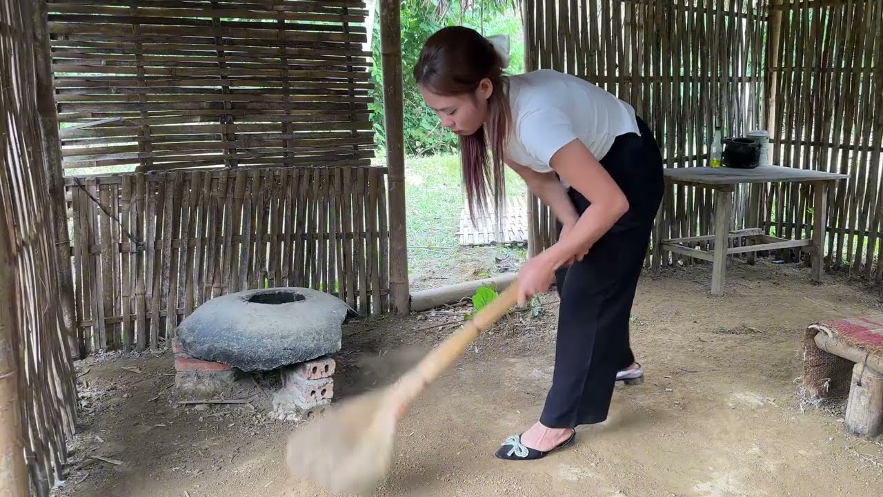 Full Video -- 130 Days The Girl Leaves The City for the Village To Restore an Old House