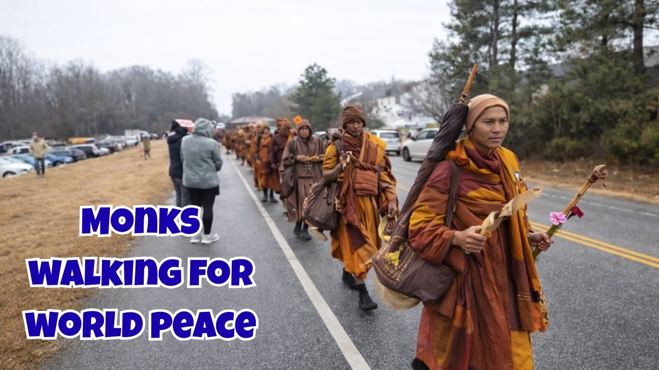 Walk for Peace with Monks in Rock Hill, SC