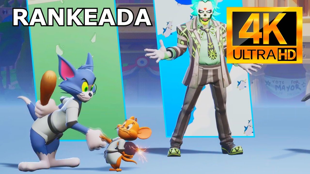MultiVersus Dublado - Rankeada - Tom & Jerry Karat&ecirc; e Beetlejuice D&iacute;a de Muertos (Variantes) - 4K
