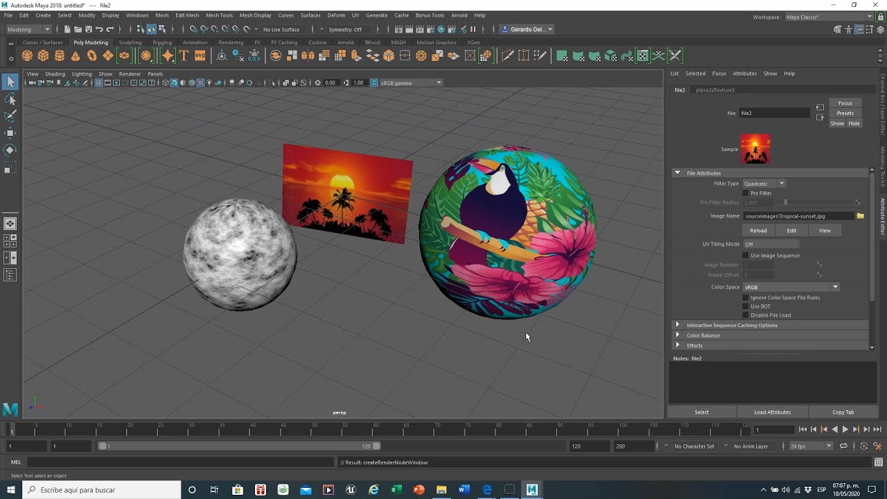 20 - MAYA - Mapas y Texturas