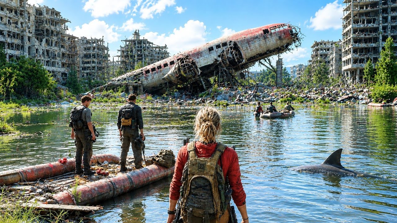 Survivors Lead a Team Into Waters Ruled by Genetically Enhanced Sharks and Become Trapped Underwater
