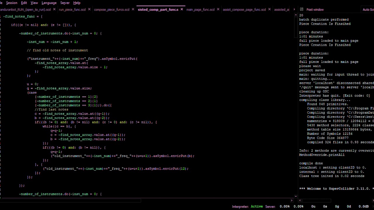 How DuranDuranbot composes in assisted composition