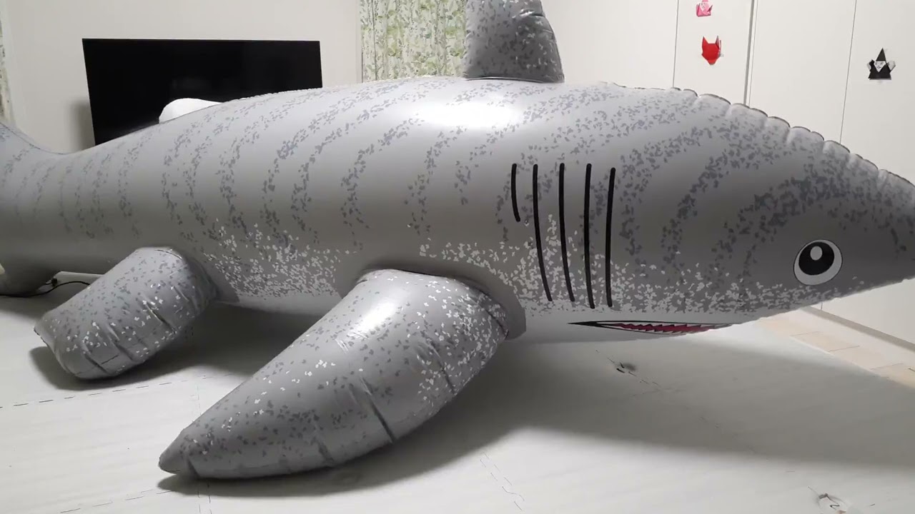 サメフロート Inflatable world shark ride