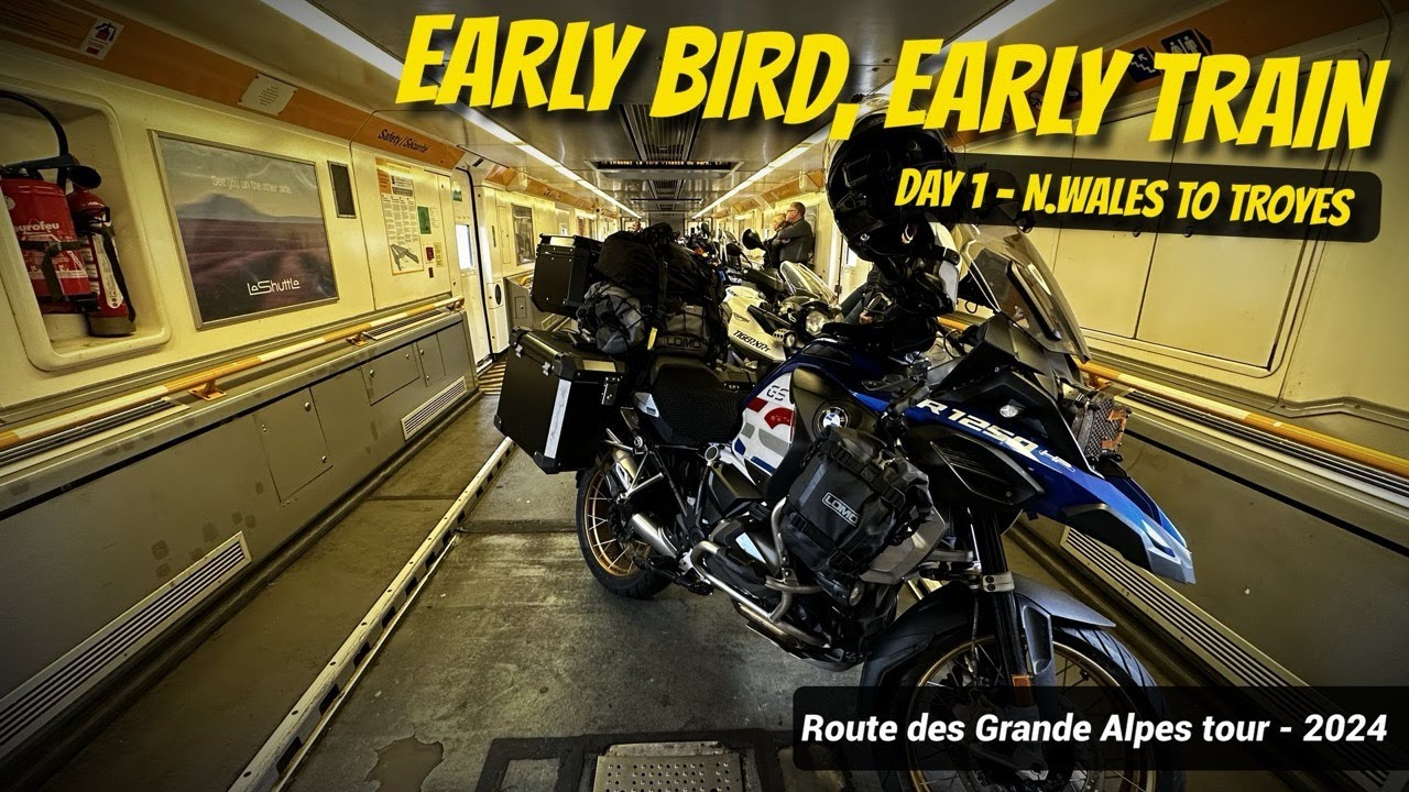 SOLO Motorcycle Tour  Day 1 - Long Ride Starts Here – Through the Eurotunnel & Beyond!