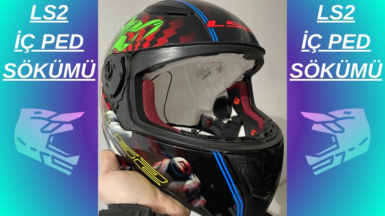 LS2 KASK İÇ PEDLER NASIL SÖKÜLÜR / LS2 İÇ DÖŞEME NASIL SÖKÜLÜR  / LS2 NASIL SÖKÜLÜR