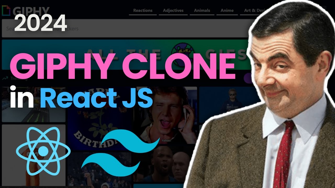 GIPHY Clone with React JS and Tailwind CSS Tutorial 🔥🔥