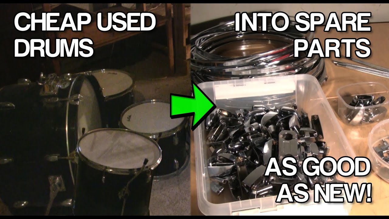 Disassembling and cleaning drum hardware