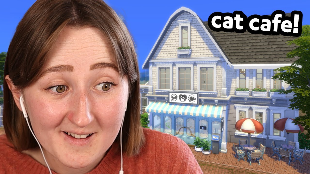 Building a CAT CAFE in The Sims 4: Businesses & Hobbies! pt.1 (Streamed 3/8/25)