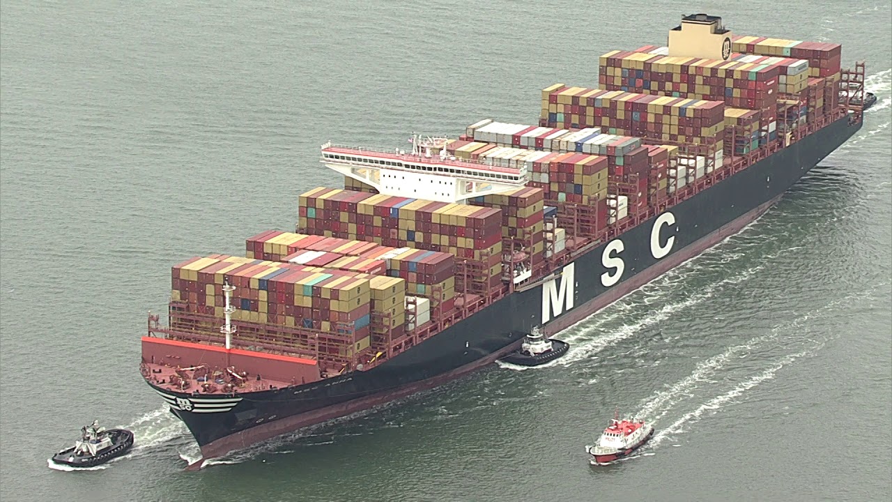 MSC Anna is the largest container ship ever to visit the Port of Oakland