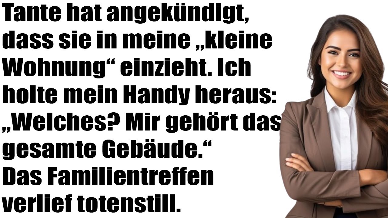 „Meine Tante beanspruchte meine Wohnung – doch das Geheimnis änderte alles“