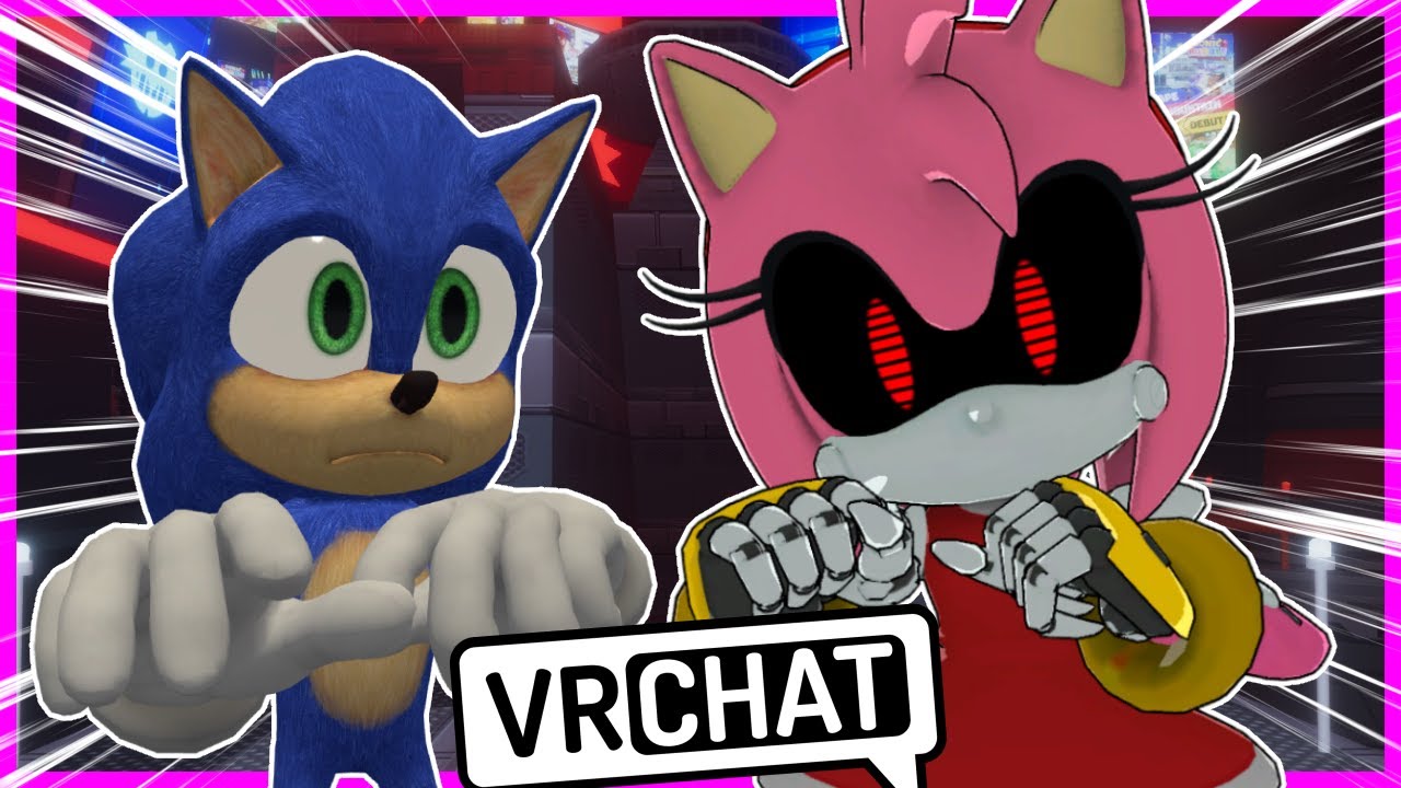 Соник из фильма встречает Металлическую Эми в VRCHAT?!