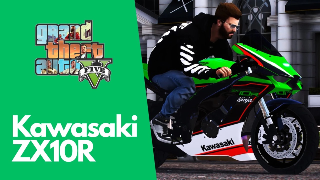 GTA V MOD | Kawasaki ZX10RR [4K GAMEPLAY]