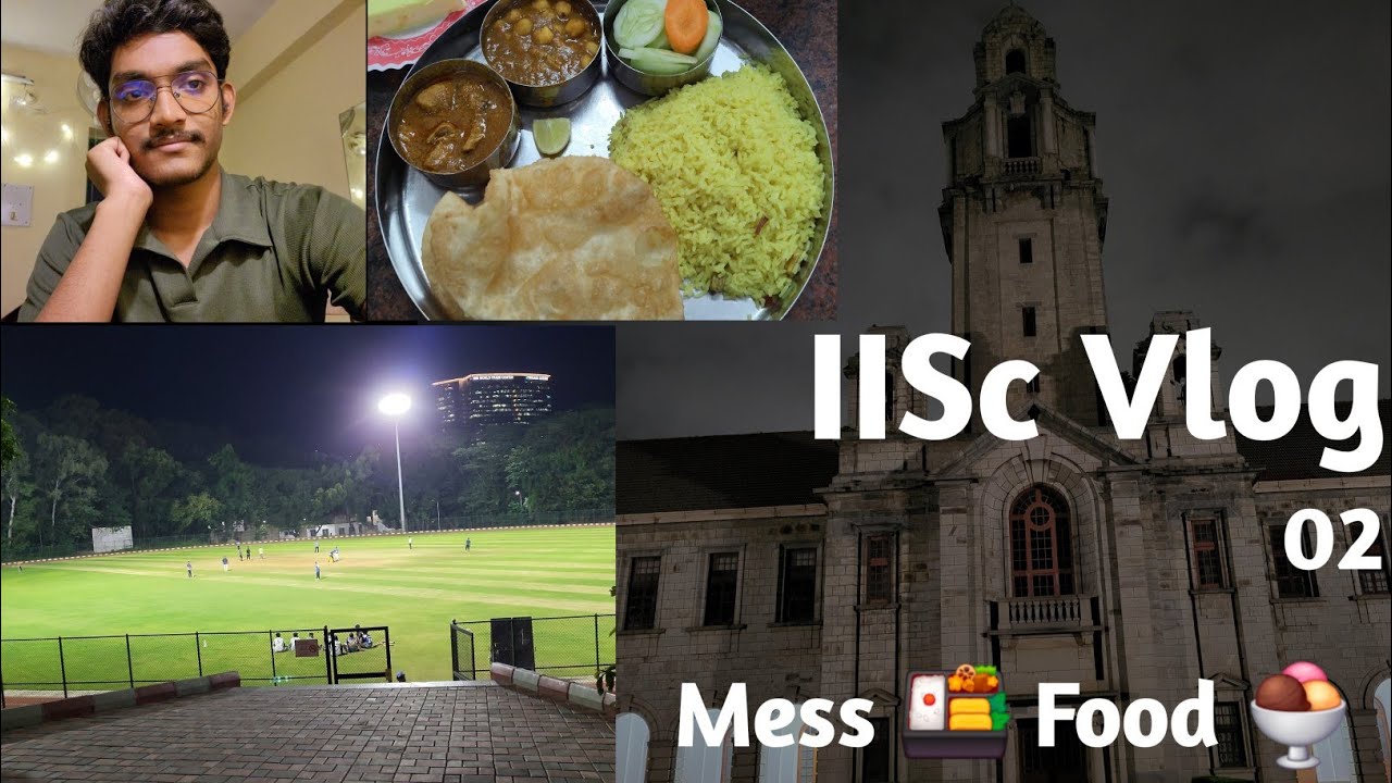 IISc Vlog. Sunday Special Lunch 🍨🍖🍲. Gymkhana Football ⚽ Ground.