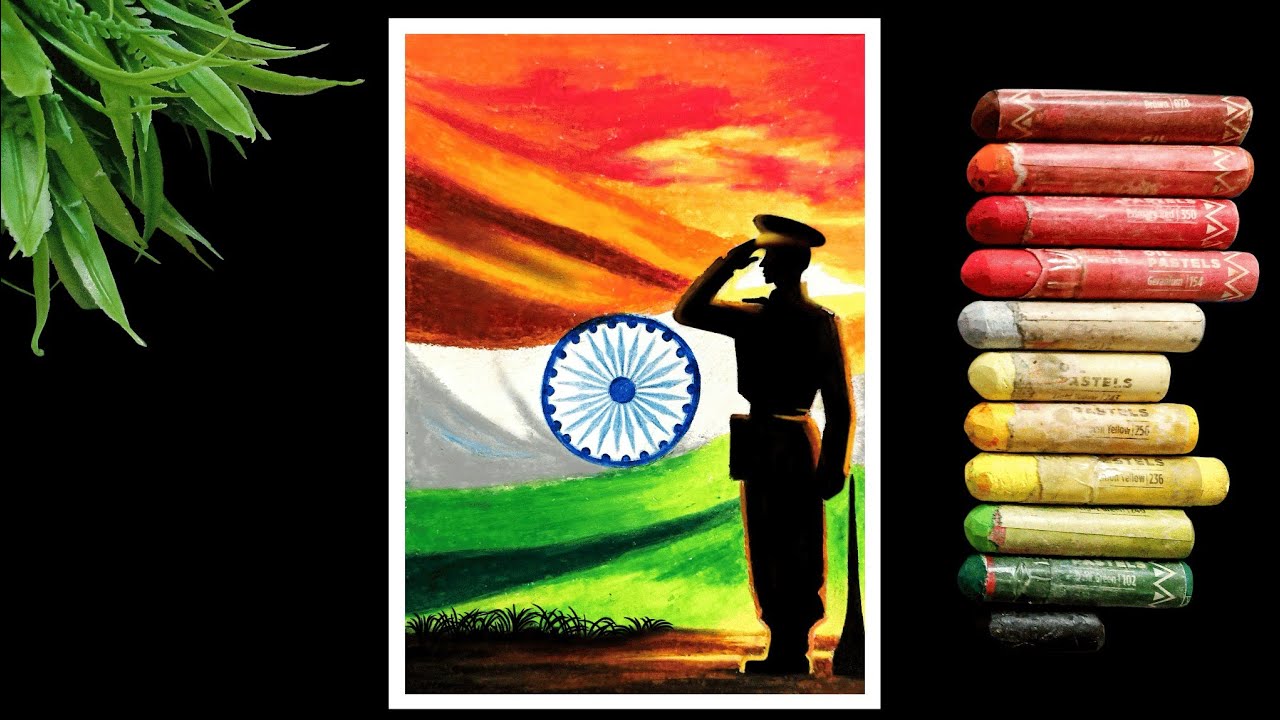 26th January Drawing Easy Oil Pastel/ How to draw republic day drawing easy #republicday #26january