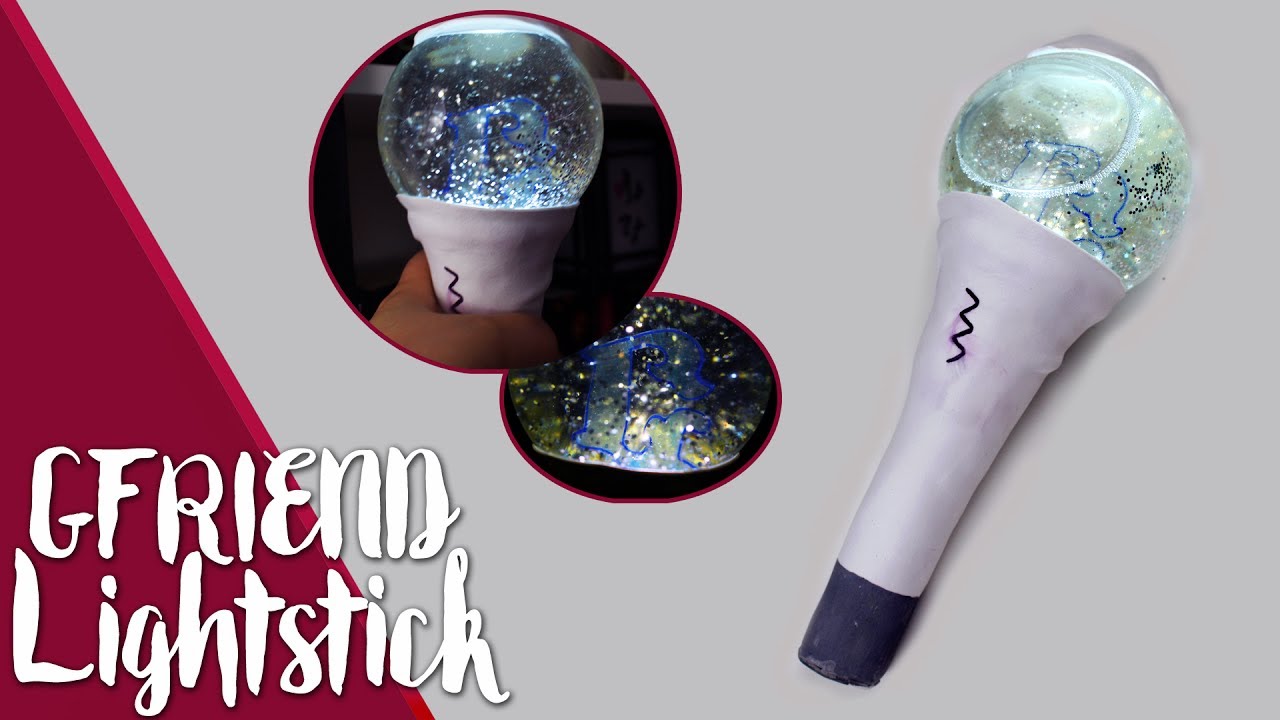 KPOP DIY: MAKE YOUR OWN YUGUBONG! GLASS MARBLE LIGHTSTICK |K-freakEnglish|  GFRIEND, 여자친구