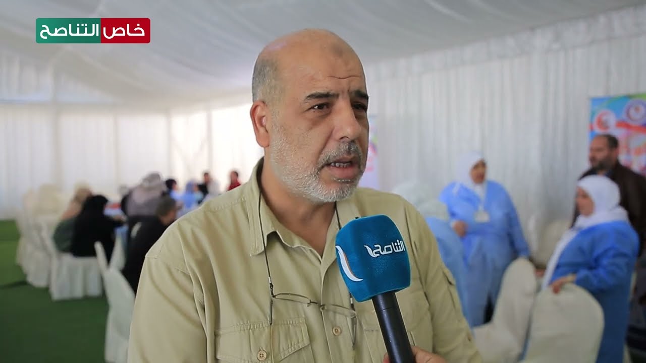 لقاء مع عميد بلدية تاجوراء خالد الأزرق خلال حملة توعوية لمرضى السكري نظمتها البلدية داخل المدينة