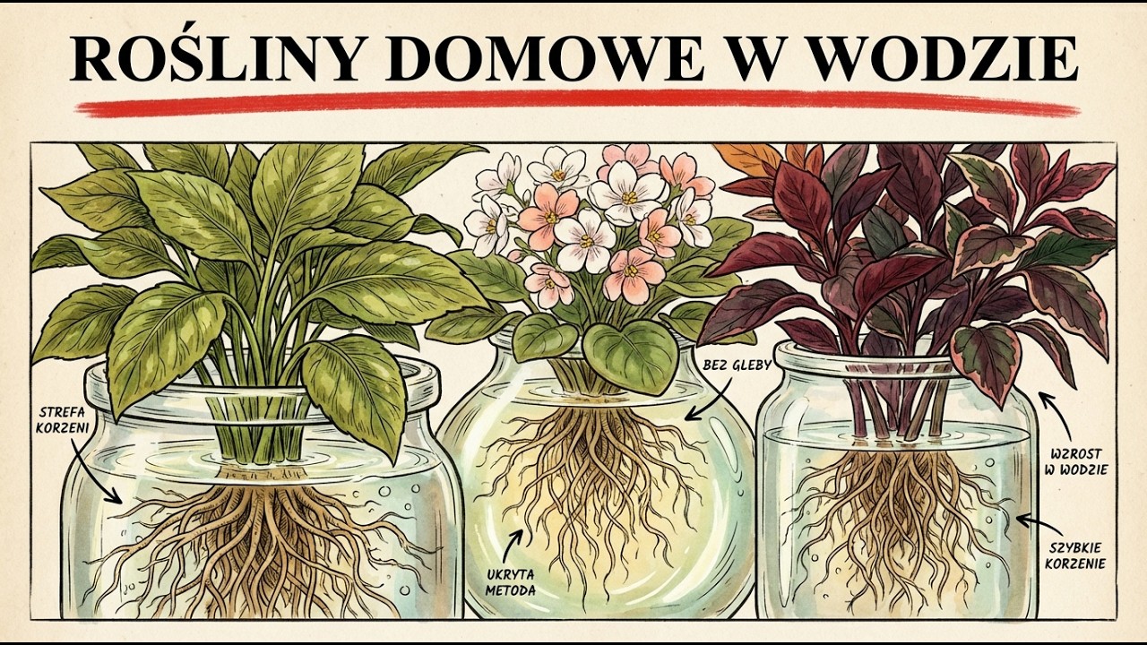 20 roślin domowych, które błyskawicznie wypuszczają korzenie w samej wodzie (bez ziemi)