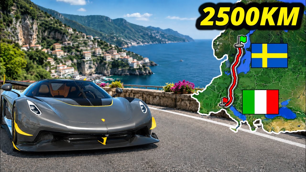 ETS2 Longest Road Trip (G&auml;vle to Milan) Sweden to Italy | Euro Truck Simulator 2
