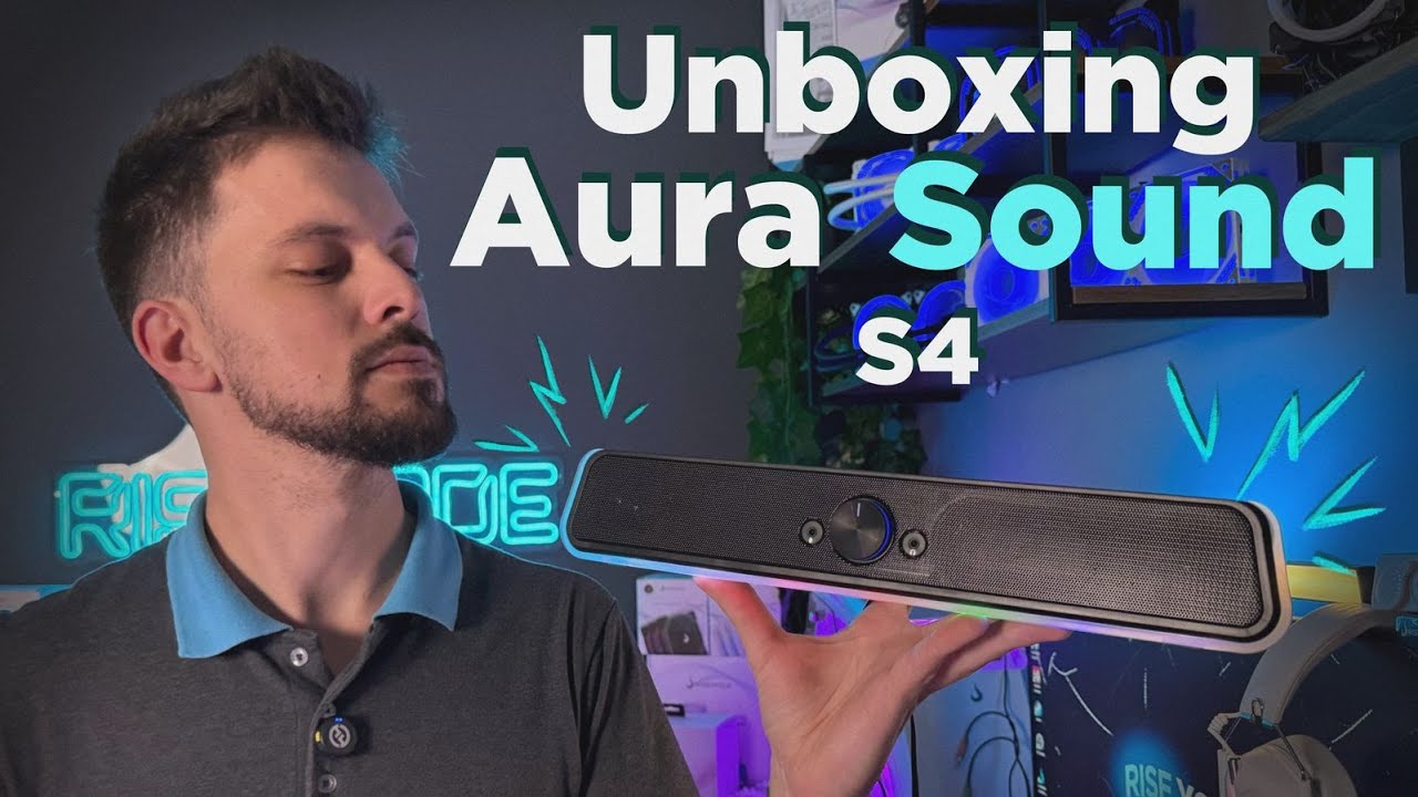 CAIXA DE SOM ESTILOSA PARA O SEU SETUP GAMER! - AURA SOUND S4