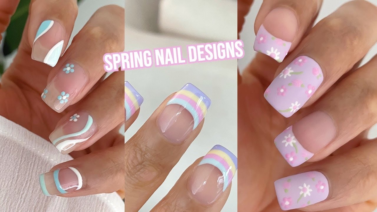 TRENDY SPRING NAIL IDEAS | spring nail art compilation using gel nail polish at home 2023