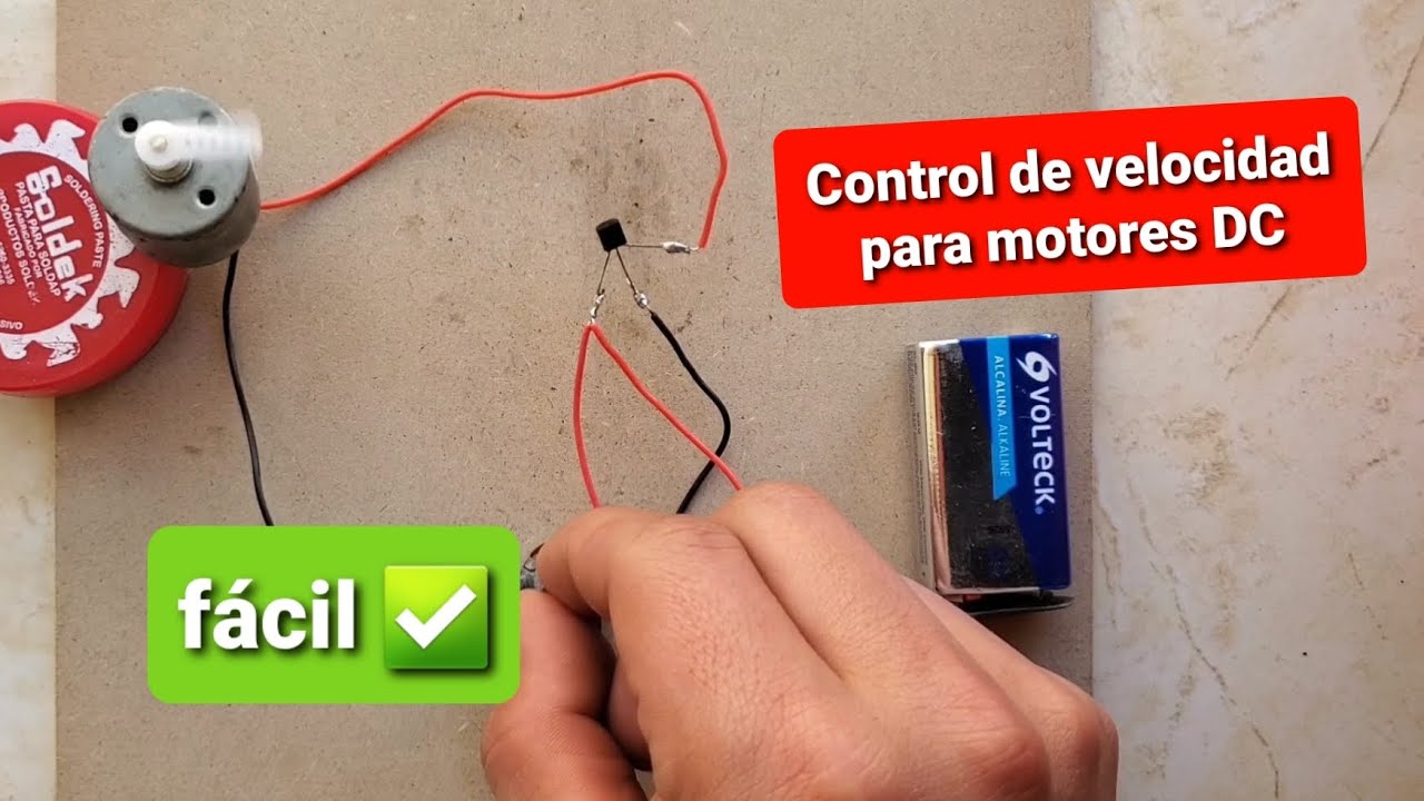 &iquest;Como controlar la velocidad de un motor DC?