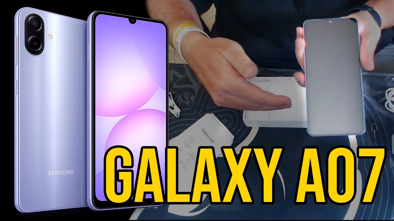 Unboxing Samsung Galaxy A07 + Review com Primeiras impressões | Vale a Pena Comprar?