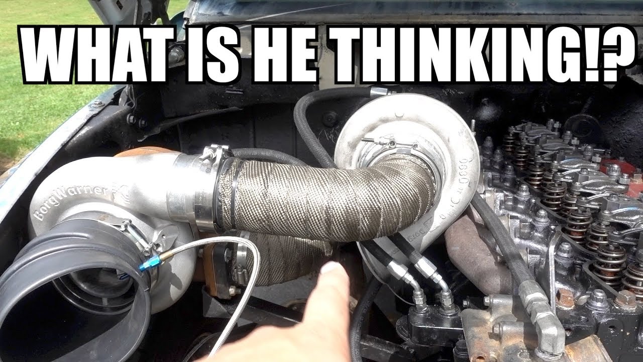 JOHN SERIOUSLY TRIES TO RUIN THE TWIN TURBSKI CUMMINS SCRAP TRUCK BUILD!!!!