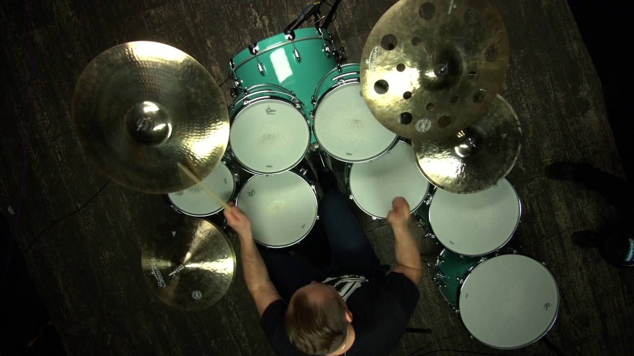 #aleksandrmurenko  - Gretsch USA Custom Sea Foam. #samsuncymbals