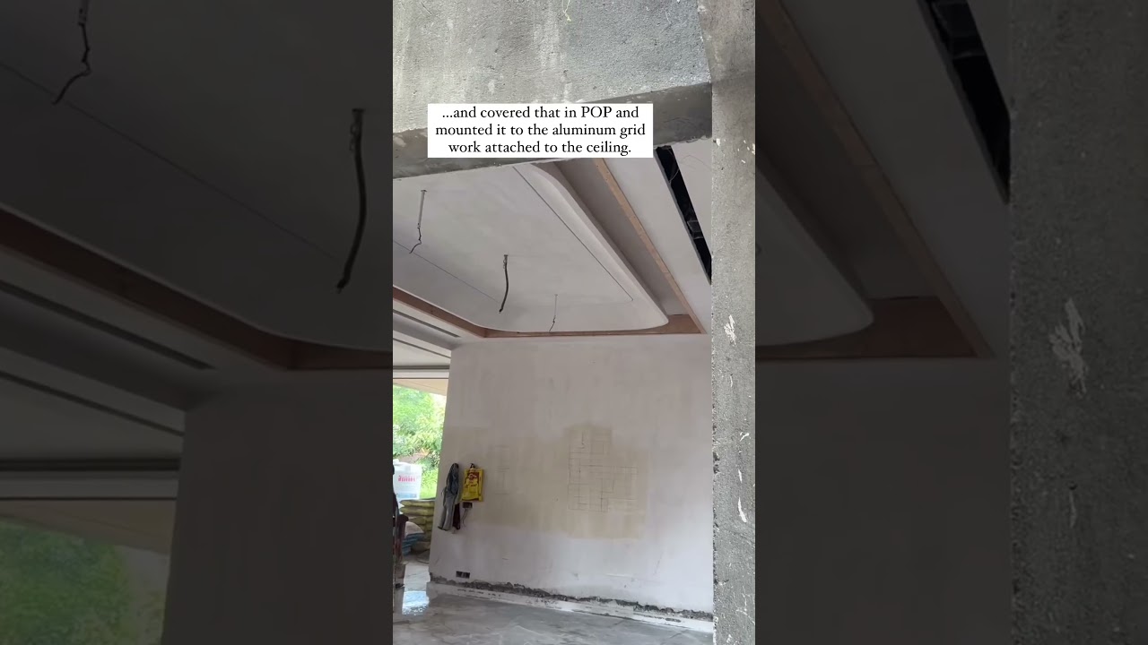 trending 2023 pop design// curved ceiling