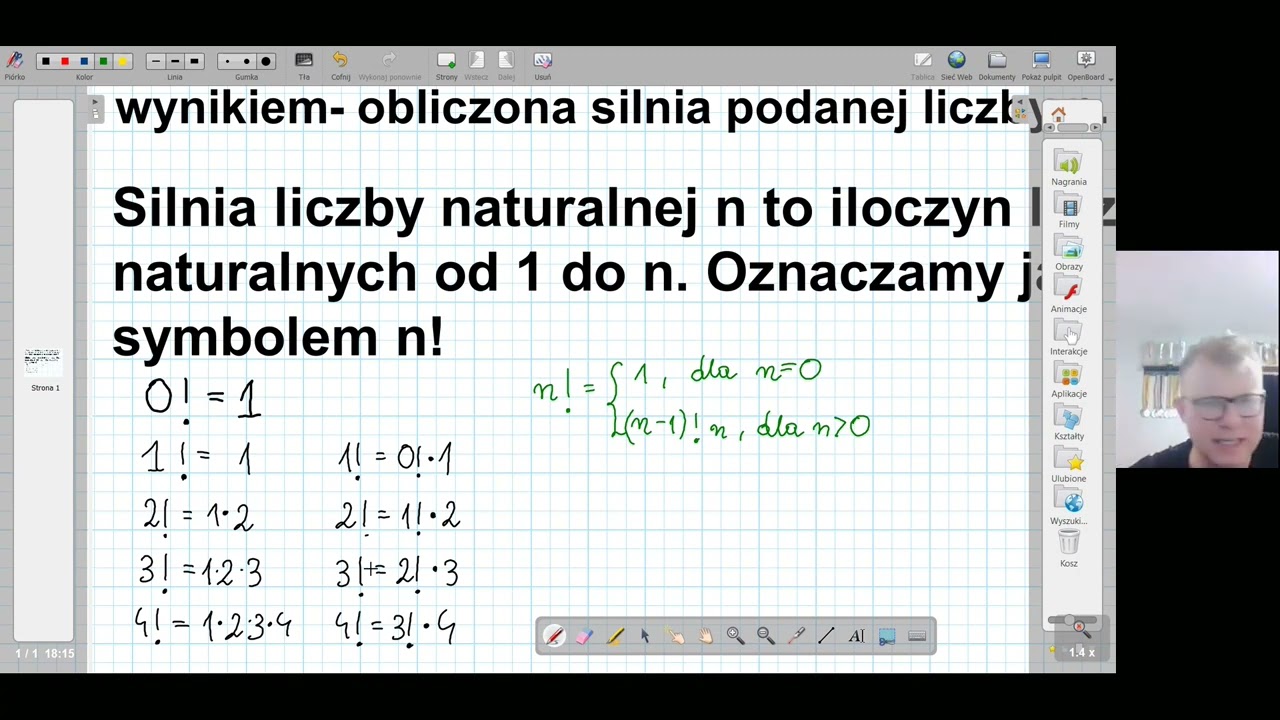 Wprowadzenie do rekurencji(Silnia- objaśnienie)