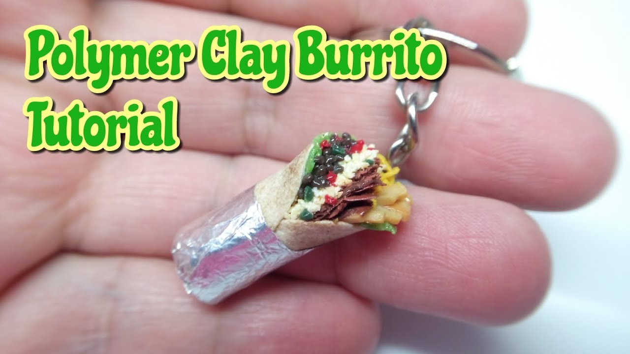 Polymer Clay Burrito Keychain Tutorial : Handmade Crafts : DIY : Burrito Charm : Andisa Charms
