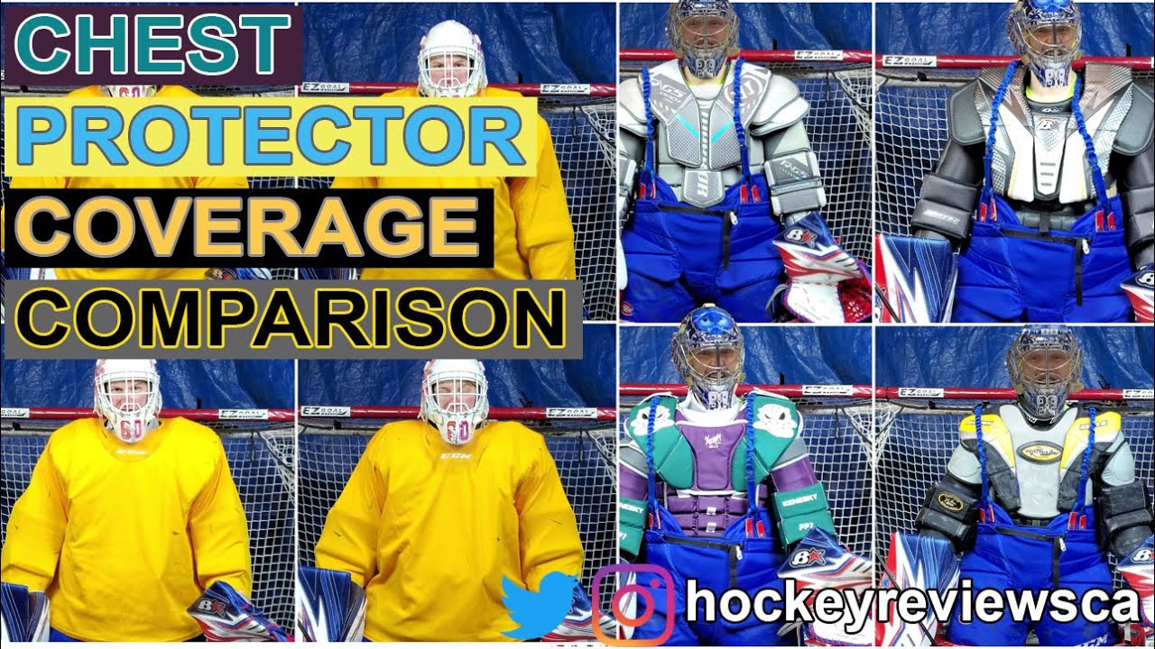 Hockey Goalie Chest Protector Coverage Comparison and Review