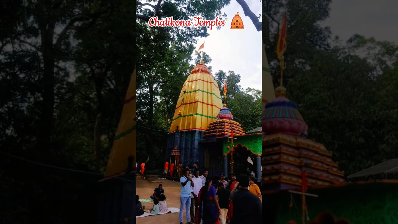 Chatikona Temples 🛕 waterfall #trendingshorts #vlogs #bissamcuttack