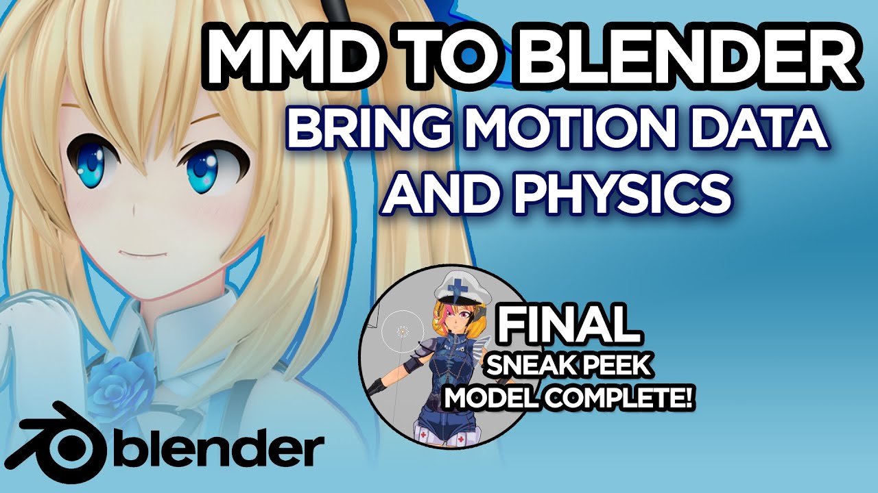 MMD to Blender 2.8x motion file VMD (RigidBodies setup)