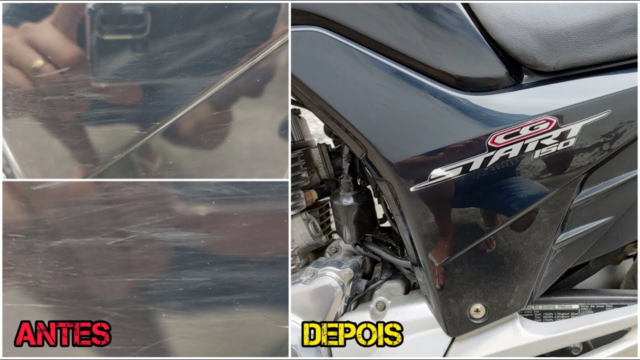 COMO TIRAR RISCOS E ARRANHÕES DA CARENAGEM DA MOTO