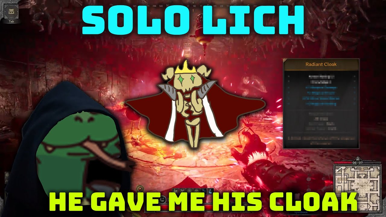 I Solo'd the Lich and Stole His OVERPOWERED Cloak