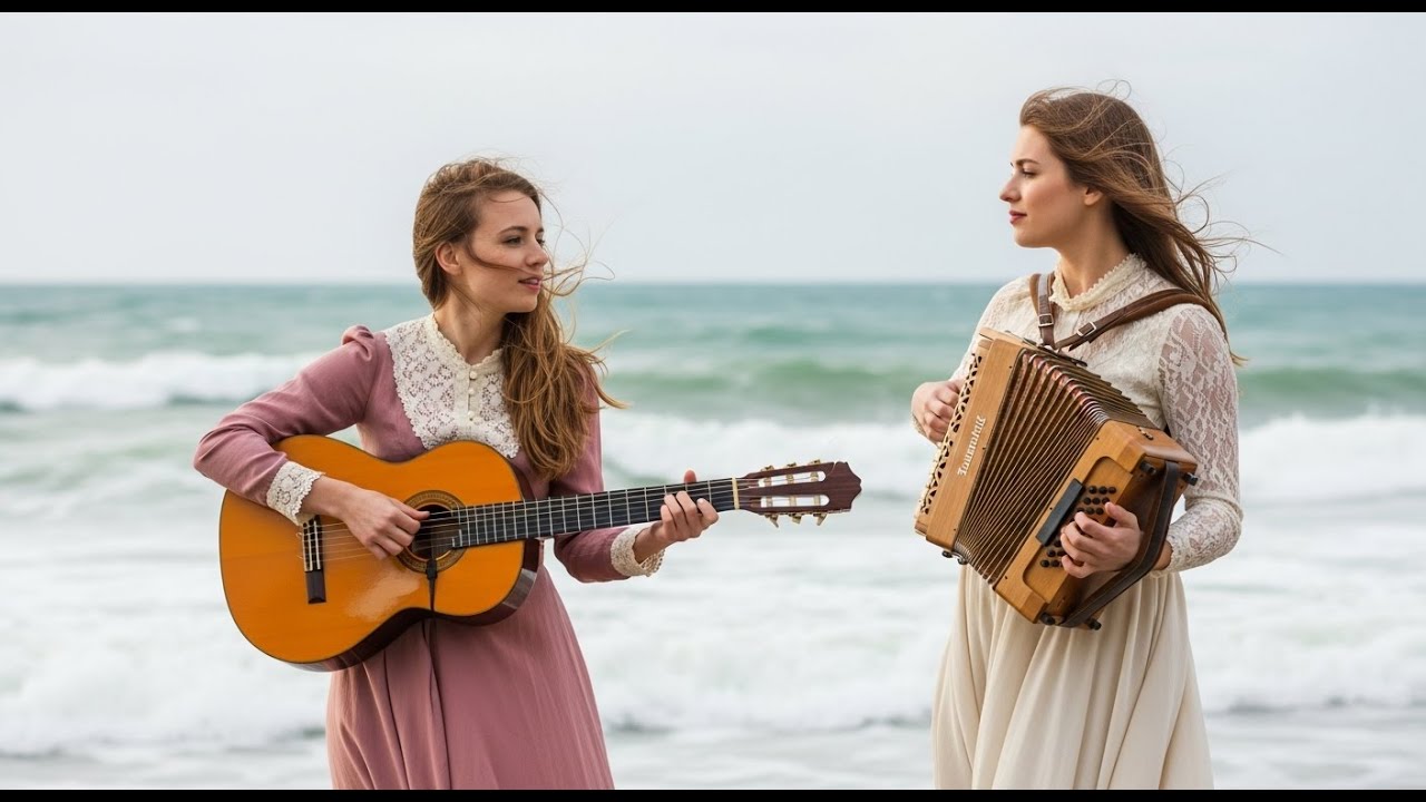 Música instrumental romántica mediterránea para relajarse con guitarra y acordeón