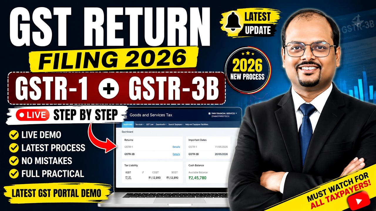 GST Monthly Return Live Filing | GSTR-1 & GSTR-3B in Hindi (2026)