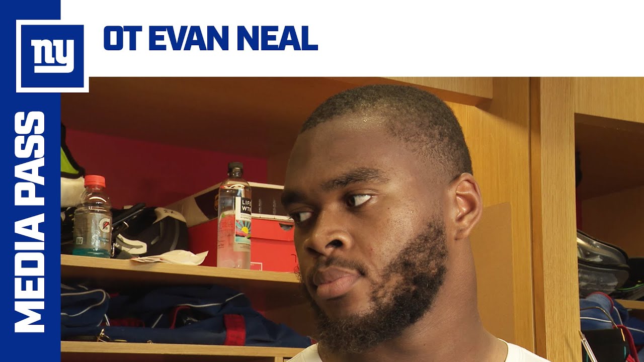 Evan Neal Speaks with the Media Following Thursday's Practice | New York Giants