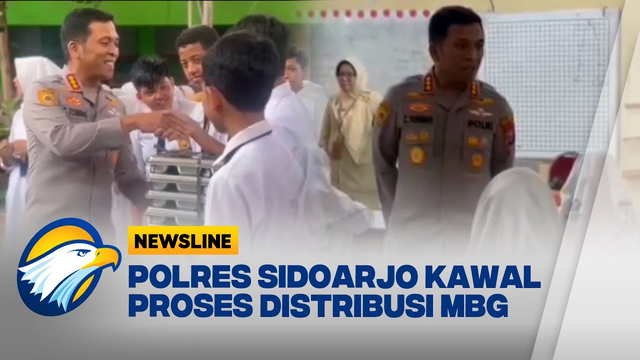 Polresta Sidoarjo Kawal Ketat Program Makan Bergizi Gratis Siswa - [Newsline Bisnis]